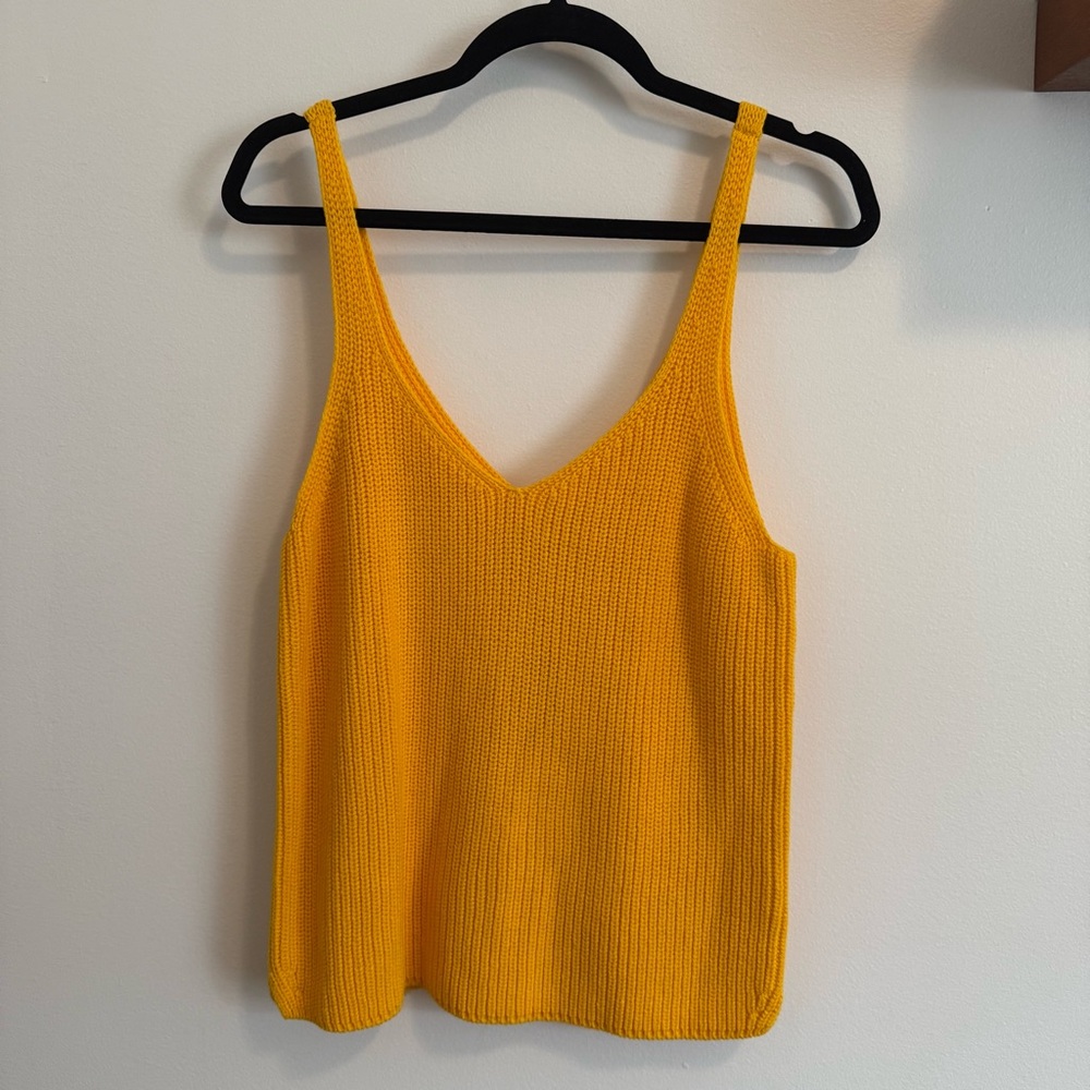 Express x LADYGANG Vibrant Yellow Knit Sweater
